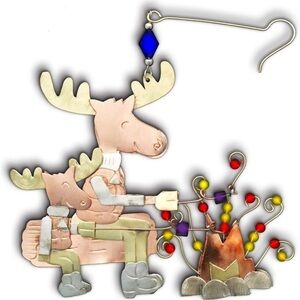 Metal Campfire Ornament T29